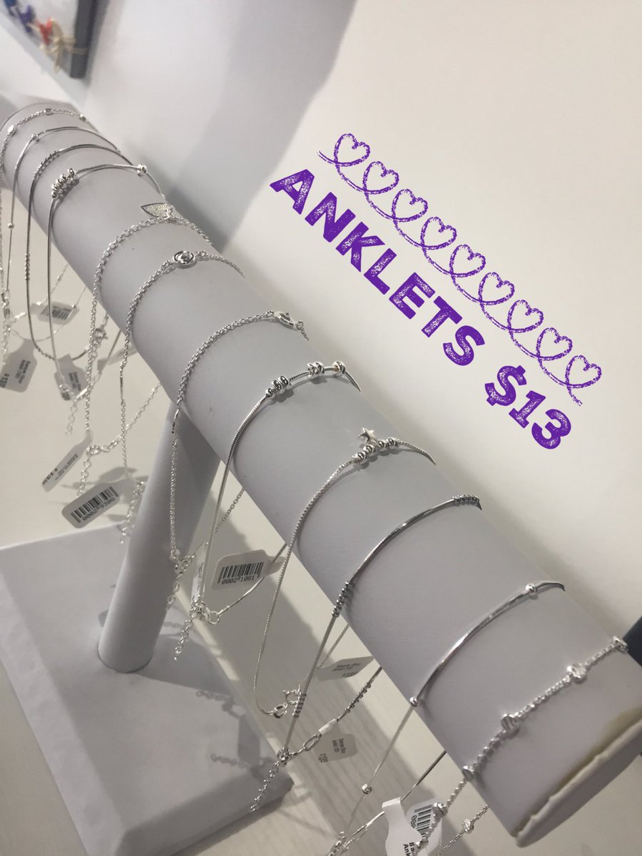 Now Available 💜
Sterling Silver Anklets.
These gorgeous silver Anklets sold out quickly last time. 
#ccsaccessoriesboutique #silveranklets #reddeer