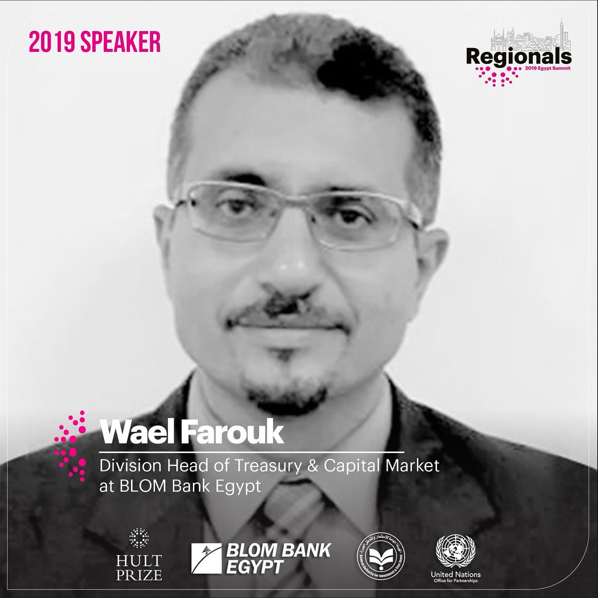 EgyHult's tweet photo. We are honored to have ✨Wael Farouk✨ BLOM Bank Egypt Division Head of Treasury &amp; Capital Market, as a speaker at the 2019 Regional Summit Egypt, where more than 400 youth will be pitching!
#HP19 #ForUsByUs #HultPrize #RegionalsEG @blombankegypt https://t.co/01vJINZH6c