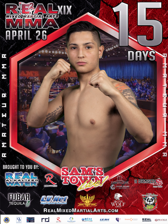 RealMMALV's tweet photo. Only 15 days before the fight. April 26, 2018. It Goes Down Sam's Town Hotel &amp; Gambling Hall First Bout at 7:00 pm. TICKETS starting at $25.

To purchase tickets visit https://t.co/FfoiDwIPxj

#vegasevents #sports #RealMMA #Nevada 
#mixedmartialarts https://t.co/tgToxsAbmB