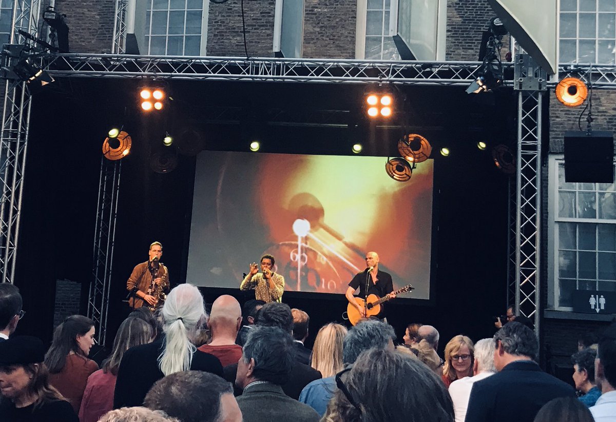 Ditte01's tweet image. Opening tentoonstelling #MOJO Back Stage @HetPrinsenhof. Met optreden van #Typhoon. Tof! #delft #visitdelft
