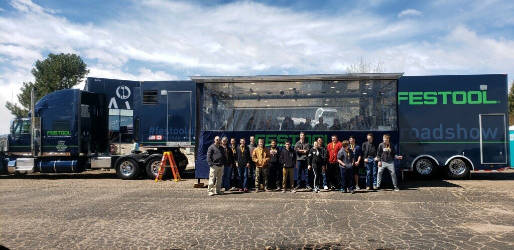 #TradeTalkThursday - Today, we attended the <a href="/festoolUSA/">Festool USA</a> Roadshow 2019 at The MiLL. Festool, a power-tool company, is visiting trade schools and other educational institutions that are training the next generation of tradespeople!