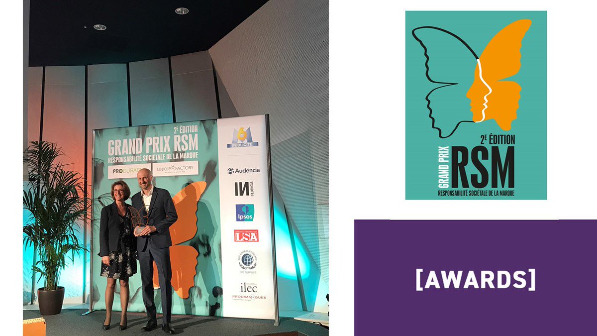 GroupeSEB's tweet photo. [#AWARDS] Très beau moment à la soirée Produrable 🤩 Nous sommes heureux d'avoir reçu le grand Prix RSM pour notre gamme de poêles en aluminium 100% recyclé Resource @Tefal_France 🏆. @PRODURABLE @LinkUpFactory_ #GPRSM #BtoC https://t.co/yU6lJNsybQ