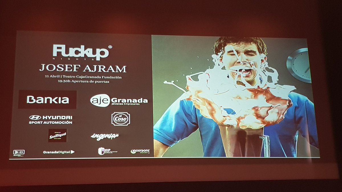 JcfPinilla's tweet photo. #FuckUpNights @josefajram 
El fracaso no existe. WITL?Ilustrativo. Genial. Motivador. https://t.co/oLhM6SSOL5