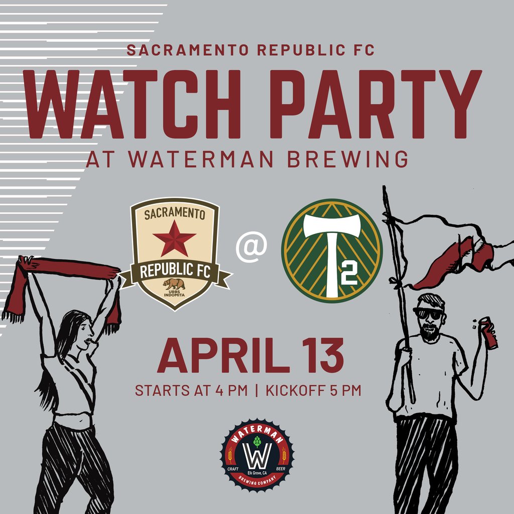 SacBeerWeek_'s tweet image. Proud presenting partner of Sac Beer Week, @SacRepublicFC is hosting an official Watch Party @WatermanBrewing this Saturday, April 13. The Watch Party begins at 4 PM &amp;amp; will feature specials &amp;amp; exclusive prizes. Kickoff is 5 PM against Portland Timbers 2

bit.ly/2VD4Ch5
