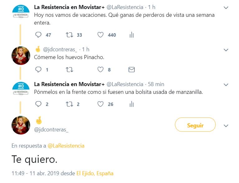 LaResistencia's tweet photo. Hablando se entiende la gente. https://t.co/WQ3SxBV25f