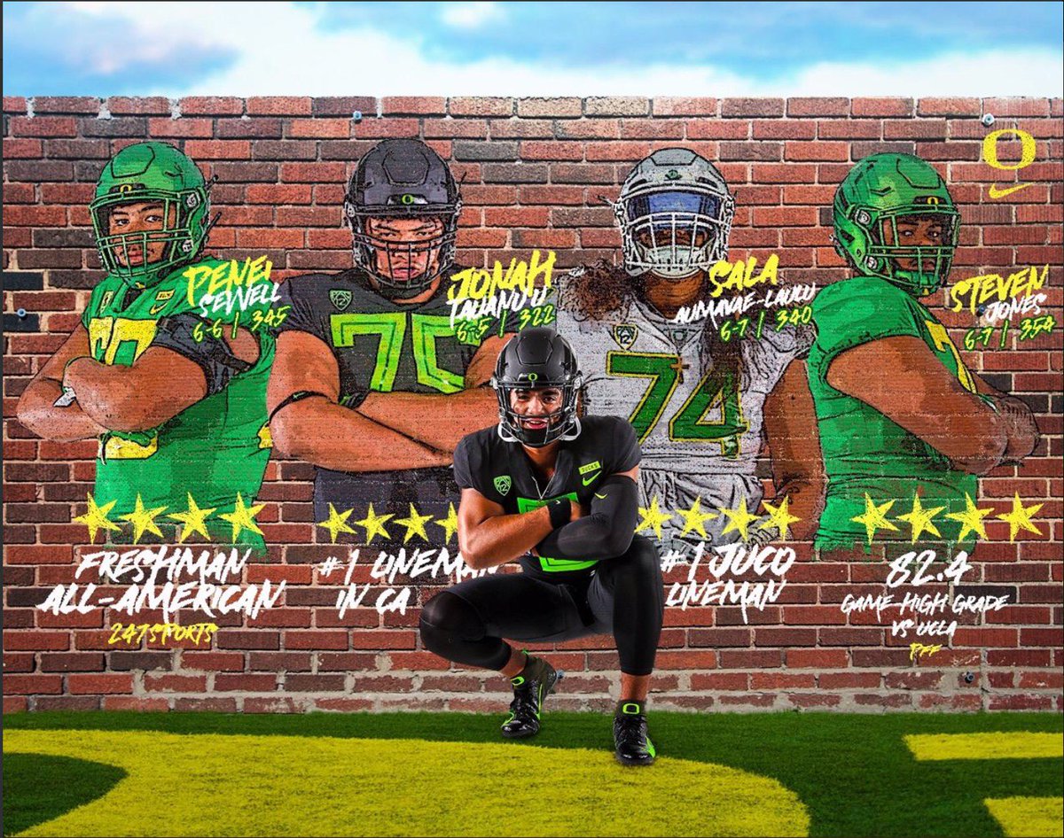mtorressports's tweet photo. Oregon pulling out all the stops to recruit the nation's top QB prospect @DJUiagalelei ahead of his visit to Eugene for the Spring Game next weekend 4/20. Showing arguably the best WR class the school has signed that he'd have, along with the OL he'd have protecting him. https://t.co/WX7BeP9ki6