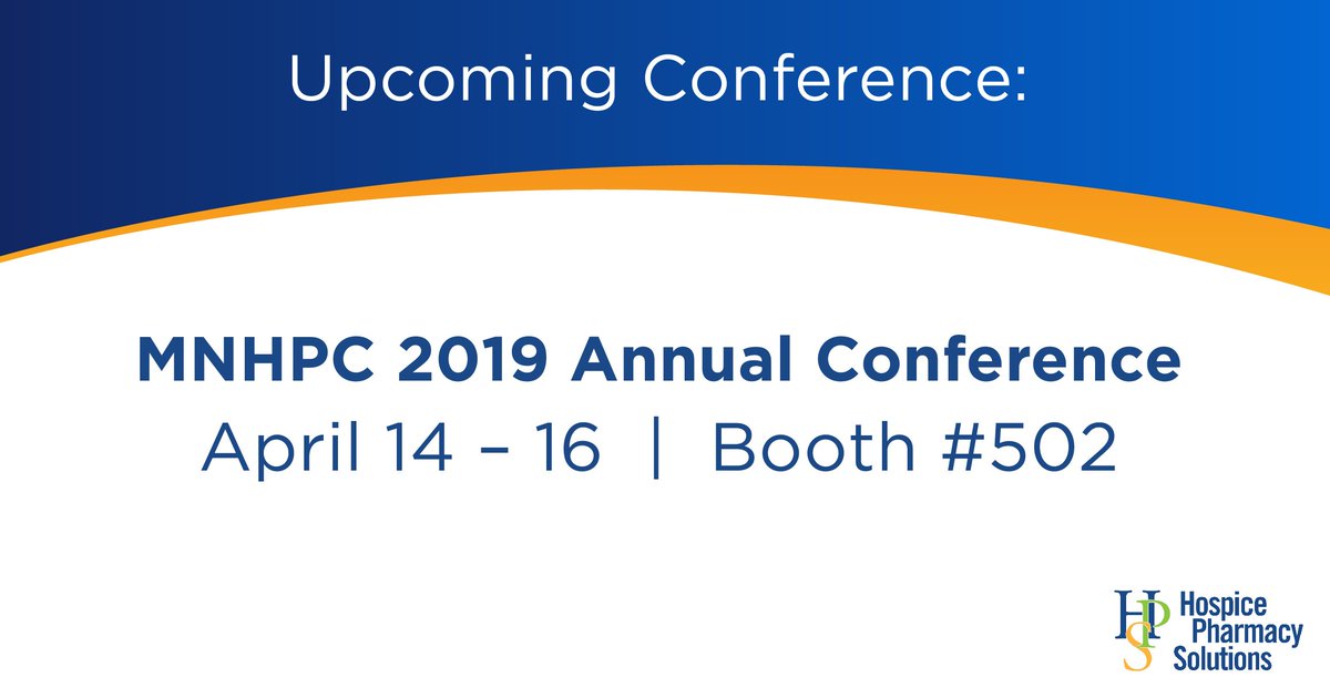 hospicepharmacy's tweet photo. Our team is looking forward to seeing you all at #MNHPC2019! Stop by and learn about some exciting things we have going on!

#HPS #Hospice https://t.co/fyosPNoXwn