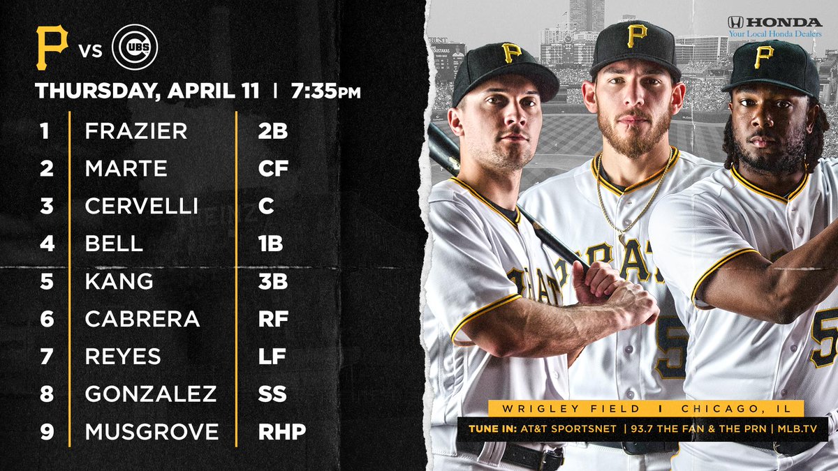 Pirates on Twitter "Tonight's game has been moved up 30 min to 735pm