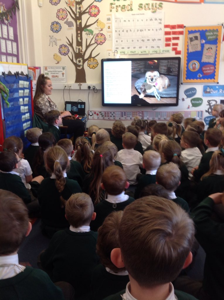sjvblackpool's tweet photo. Emillie told us all about her dog, Bella #SJVClassRC #SJVClassRM https://t.co/Y4iMuIg08B