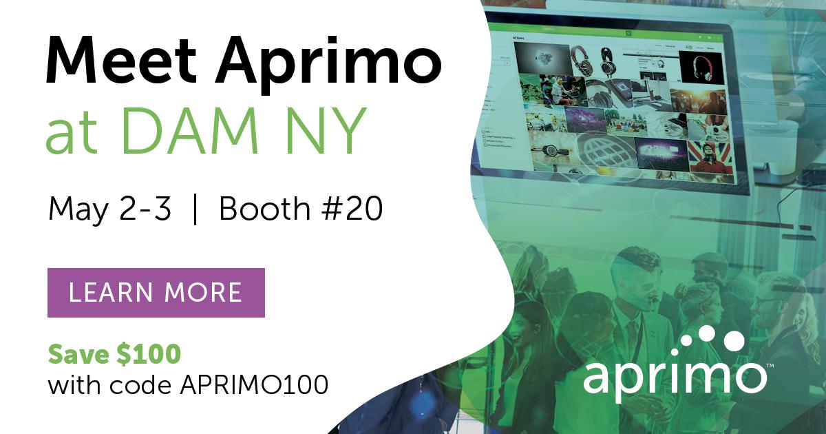 Aprimo's tweet photo. See how you can manage digital assets at every stage of the content lifecycle with #Aprimo at #DAMNY https://t.co/yruJ15DPMC #DAM #content #CX https://t.co/y7ejvxqdc5
