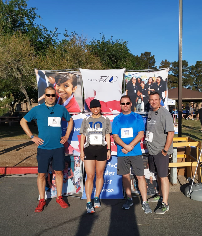 Avigilon's tweet image. What a beautiful day it was for #TeamAvigilon to run the #Security5K for charity! We were proud to sponsor the medals today. Thanks to @Mission_500 and #ISCWest for hosting! #AvigilonCares #MotoSolutionsCares