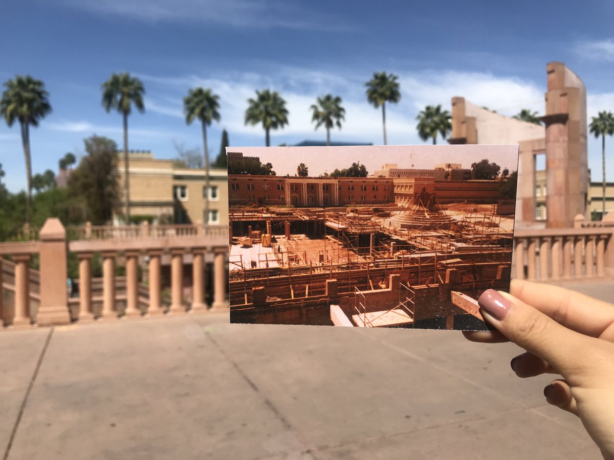 ASU_Alumni's tweet image. #TBT to 1988&apos;s construction of the underground entrance to #HaydenLibrary. We can&apos;t wait to see the results of the current @ASULibraries  renovation! 📚📖 #ThenAndNow