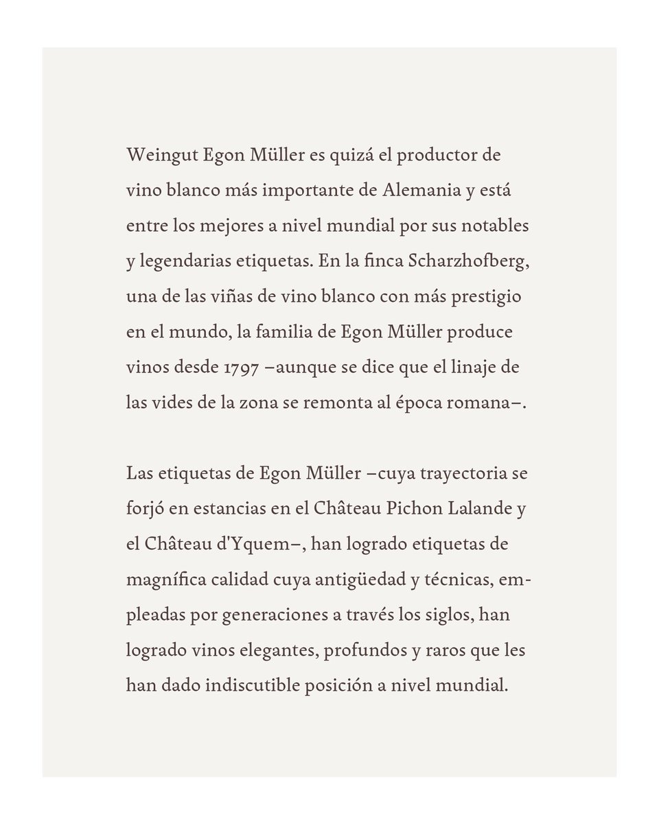 NavaWilton's tweet photo. Amigos! 
No se pueden perder la oportunidad de conocer a Egon Müller -uno de los mejores productores de vino en Mosel, Alemania- @egonmullerscharzhof 
Los esperamos en @rest_quintonil 
#germanwine #moselwine #riesling #egonmüller #quintonil #familiaquintonil #scharzhofberger https://t.co/AenBKARBah
