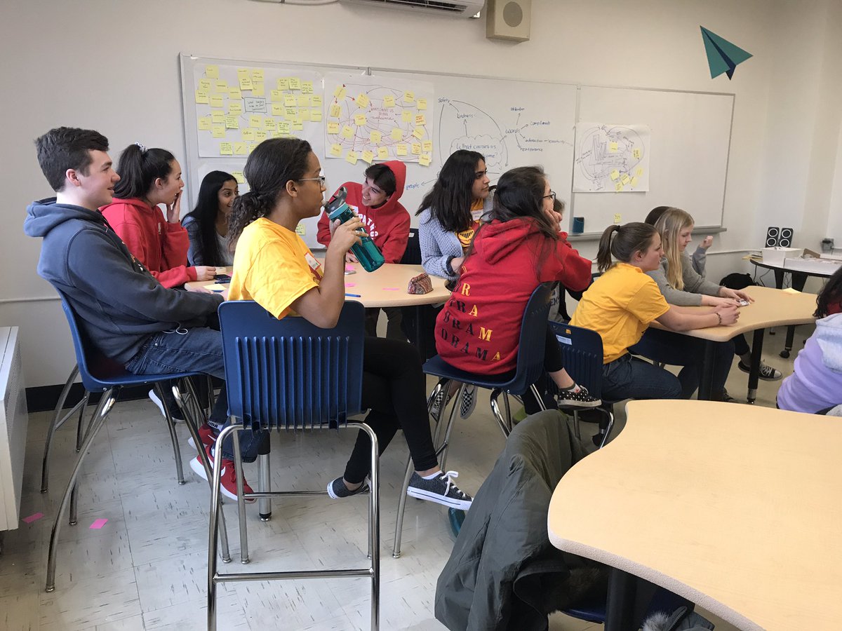 Dove into some causal modelling today with <a href="/nelsonhdsb/">Nelson High School</a>, talking about how to welcome new students throughout the year. <a href="/RotmanIThink/">I-Think Redirect</a> #TryShifting
