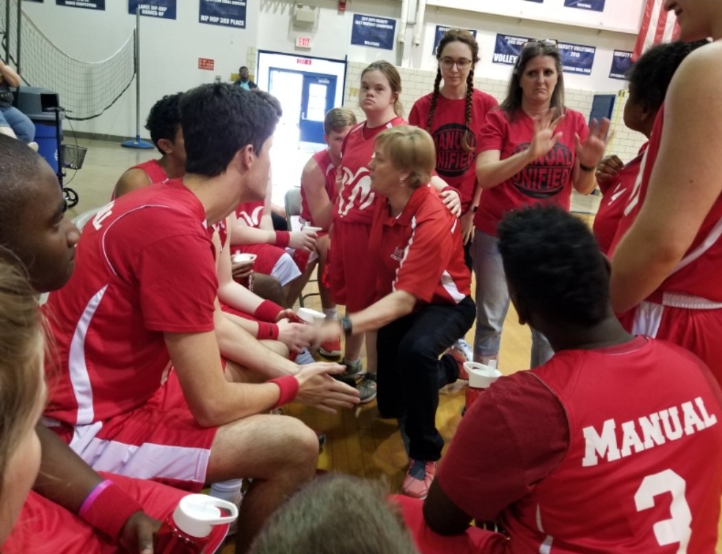duPont Manual HS on Twitter "Manual's Unified basketball team was at it again Wednesday, and