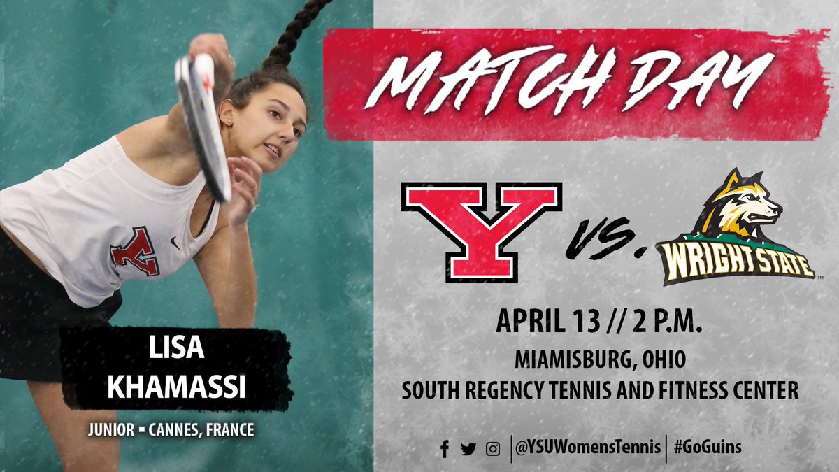 YSUWomensTennis's tweet photo. It's Match Day!!! We are back in action this afternoon as we take on Wright State!
#GoGuins #LetsGoY https://t.co/cBA2tGO2rj