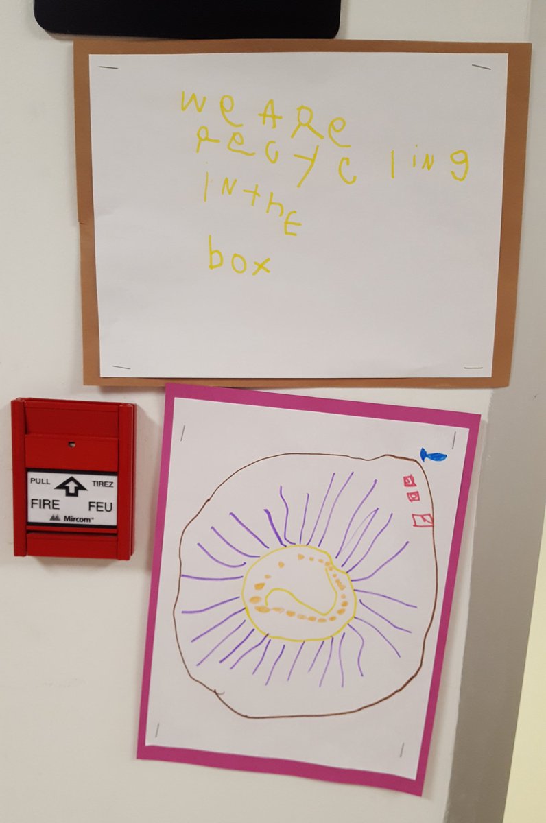 candice_jag's tweet photo. Check out the @Crayola #ColourCycle posters up all around the school! Can you find one near your classroom? Help us collect dried, used markers to be recycled and repurposed ♻️🌍@newhalfmoonbay https://t.co/4ZECzhfdkA