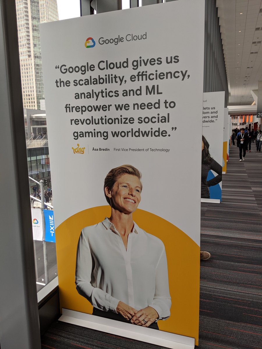 #Sweden represents at #GoogleNext19 with @pierredeboer and <a href="/SaBredin/">Åsa Bredin</a> front and center! Nice to bump into you in person as well!