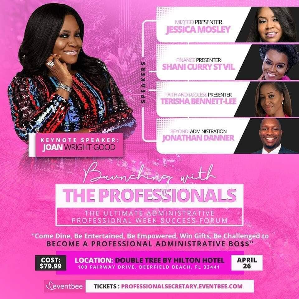 JoanWrightGood's tweet photo. If you haven't registered for Brunching with the Professionals at https://t.co/9ystdhjLuy, do so today!! Friday, April 26, 2019, from 10am to 2pm. https://t.co/YOKh3E3hEN