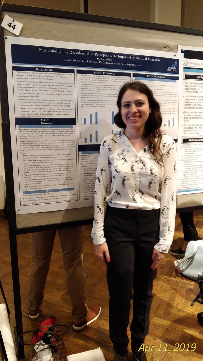 Sophie Abber giving her poster presentation.