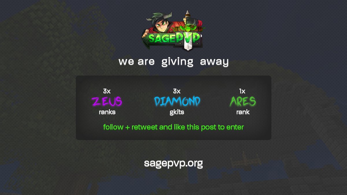 🌺 SPRING GIVEAWAY &amp; SOTW 🌺

⚔️ SQUADS SOTW is this SUNDAY (4/14) at 1PM EST!
📌 sagepvp.org/forum/threads/…

🎉 All punishments will be RESET prior to SOTW

🚨 SPRING GIVEAWAY 🚨

✅ Follow
✅ Like
✅ Retweet
✅ Reply with your IGN