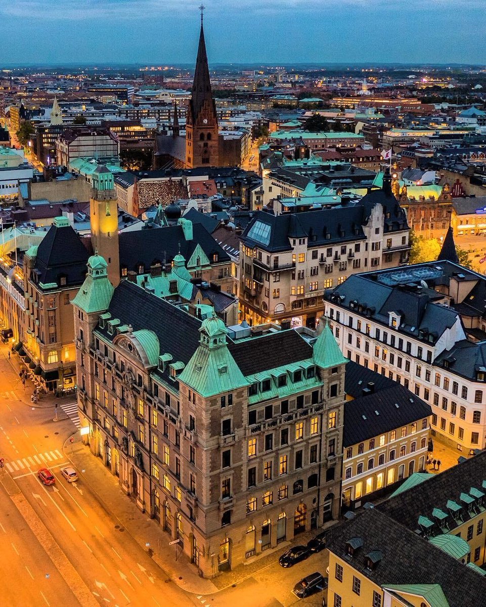 CampervanSweden's tweet photo. 💛🇸🇪Malmö from above🇸🇪💙 https://t.co/7cwjlIYqzg