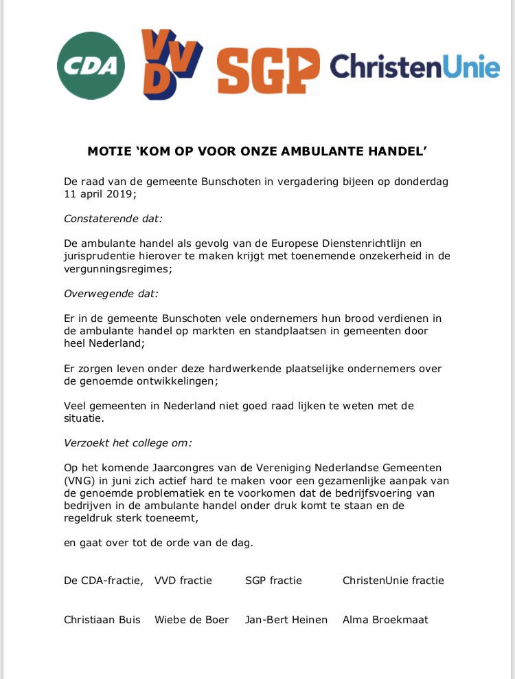 AlmaBroekmaat's tweet photo. Als @CUBunschoten maken we ons samen met de andere fracties hard voor onze #ambulantehandel. De onzekerheid mbt regels over het verlenen van vergunningen moet opgelost worden; vergunningen moeten voor een lange tijd afgegeven kunnen worden. https://t.co/RI7LoAzFPf
