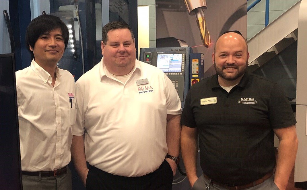 Blum_Novotest's tweet photo. It's been a great week at @elliottmatsuura's Joint Open House! #Blum has been on-site with @caron_eng showcasing the #LC50DIGILOG laser measuring system, #TouchProbes, #MachineOptimization & #ToolMonitoring! #focusonproductivity #canadianmanufacturing #mfg https://t.co/2WL1NIQ2jW