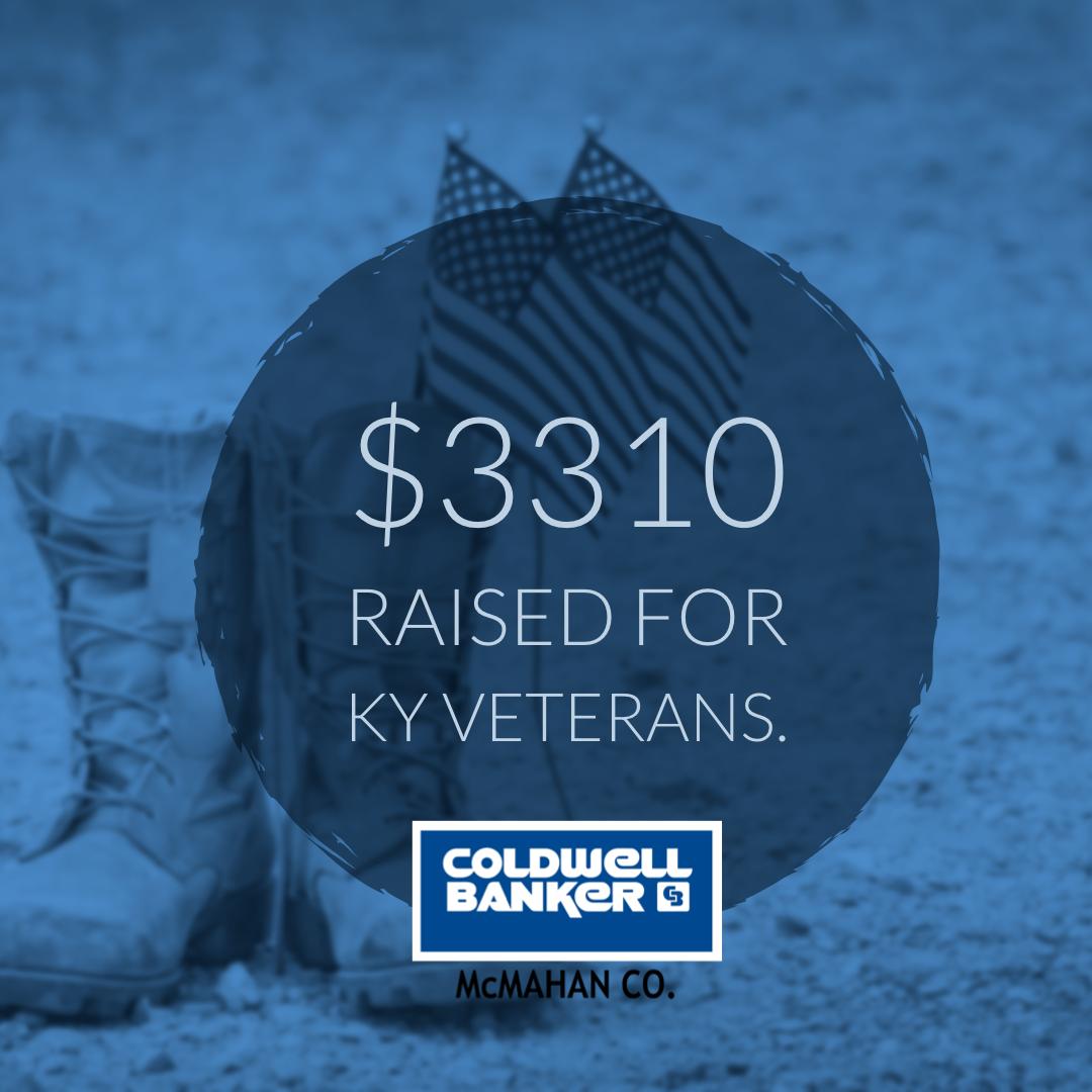 This year we chose the KY Veterans Trust Fund to help those men and women who sacrificed so much for our country.  This foundation will allow us to help veterans in several capacities from housing issues to care services.  We are proud of this partnership.