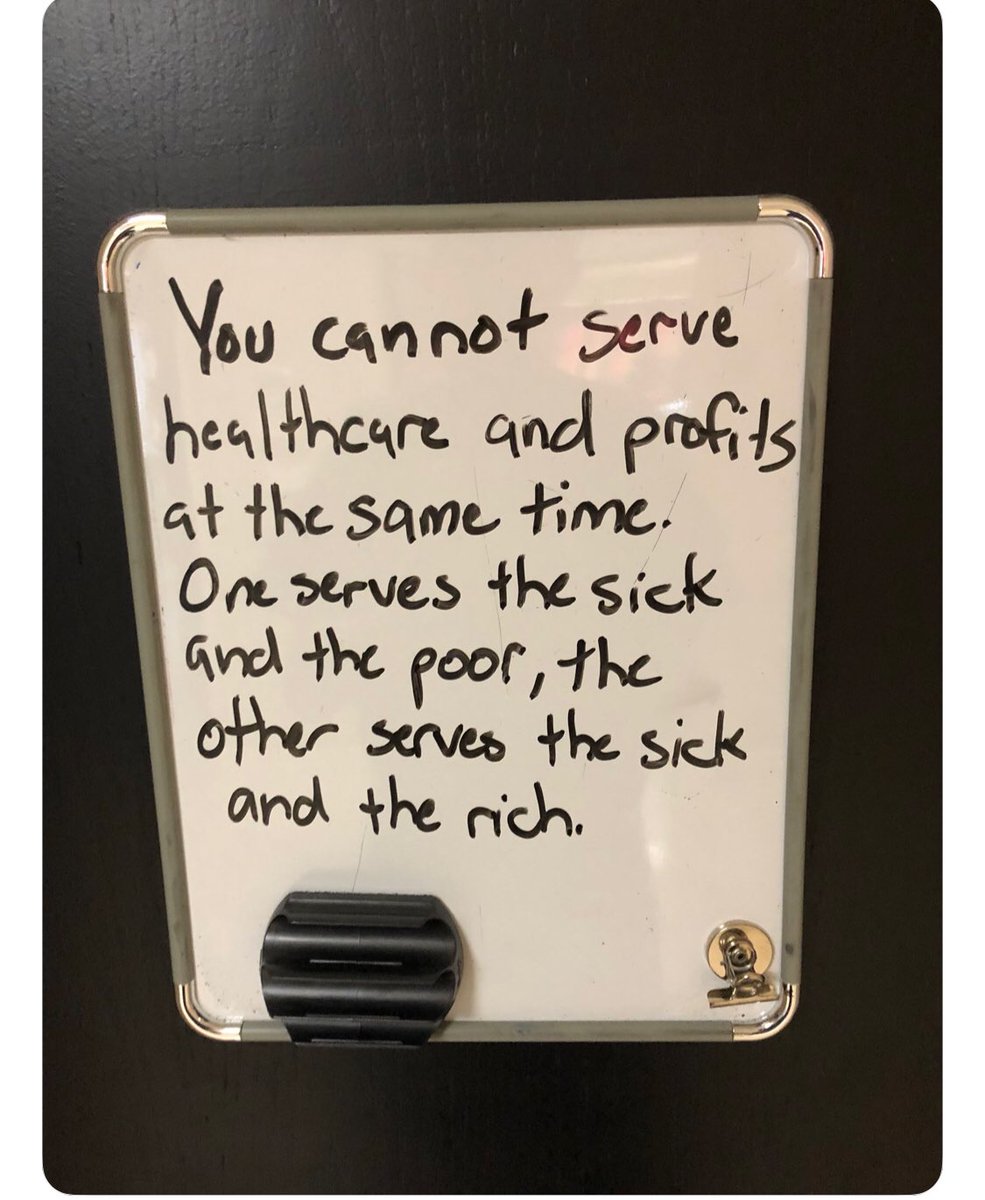 Saw this on a colleagues door.  Makes my ❤️ happy and sad all at the same time.  #truth #takemedicineback @HeartOTXHeartMD @August385 @Mike_Mikolaj @cardiowiis @rosanne_nelson1
