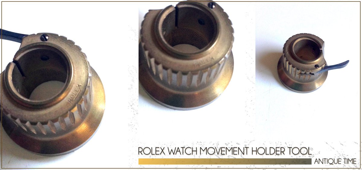 StanHoffman's tweet photo. ROLEX WATCH MOVEMENT HOLDER TOOL.
This is a genuine Rolex movement holder for small round Ladies Watch movements. It is marked with the Rolex logo.
🔗 https://t.co/I3bU6DAtmk
#WatchmakersTools #WatchTools #Collectibles #Horologist #Horology #Antiques #TimeBuilder #AntiqueTime https://t.co/uEVb2pGW7v