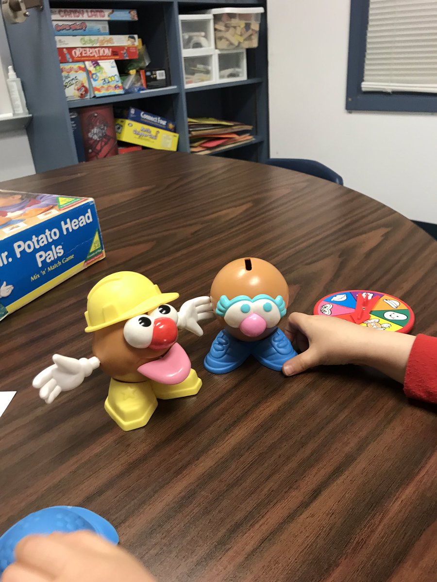 hhe_slp's tweet photo. Mr. Potato Head fun in speech today! We targeted naming body parts, turn taking, CVC words, and more! #huskypride https://t.co/aUBv6W8Zx8