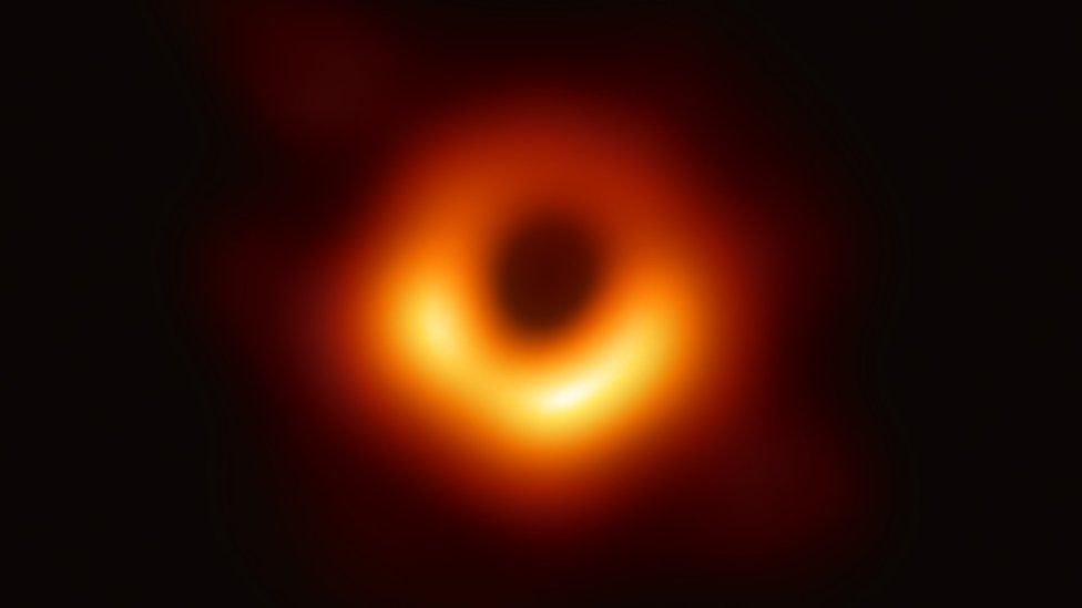 This is the first photo of a black hole...And this is... AWESOME!