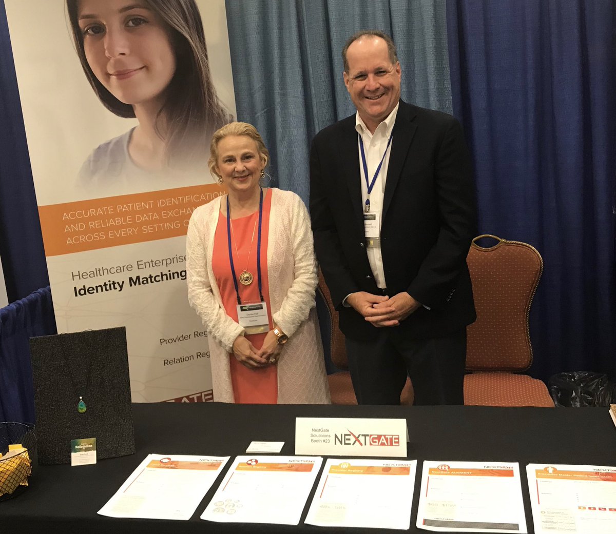 NextGate's tweet photo. Delighted to support Cerner users during this week’s #SeRUG event.
Visit Dave and Denise, booth 23, to learn how NextGate (and our partners @e4_Services!) can assist w/ your #patientmatching and medical record remediation efforts. https://t.co/RXp7k13xfi