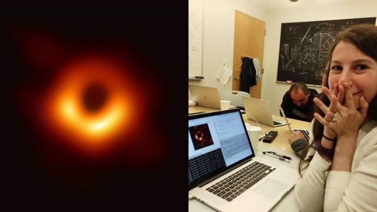 nanog's tweet photo. Can't stop thinking about 29-year-old computer scientist Katie Bouman's first-ever image of a black hole. Let's continue to celebrate her great achievement, and the innovations + achievements of all #womenintech today, and all days 🙌🎉👏 Here's to YOU! https://t.co/ACY9AeyPbC