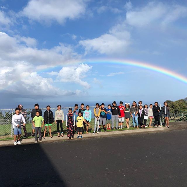 MrsNonaka's tweet photo. It’s a great day when you start it under a rainbow! https://t.co/rZLlujJOna https://t.co/4lrOqmUC5g