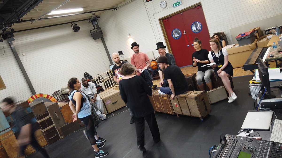 SOTCulture's tweet photo. Earlier today we were lucky enough to be at rehearsals for @80dayslive .. just before it heads to @NewVictory (via our very own @NewVicTheatre!) We also filmed a video with artistic director @TheresaHeskins which can be seen in our Facebook VERY SOON! #SOTCulture https://t.co/b4v8iKVXOb