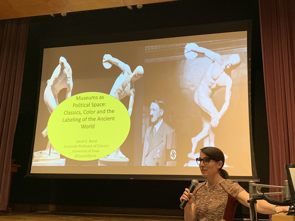 annecgoodyear's tweet photo. Thrilled to have @SarahEBond @BowdoinMuseum to discuss art, antiquity, &amp; the museum as a political space. https://t.co/lTBYfU6Lh6