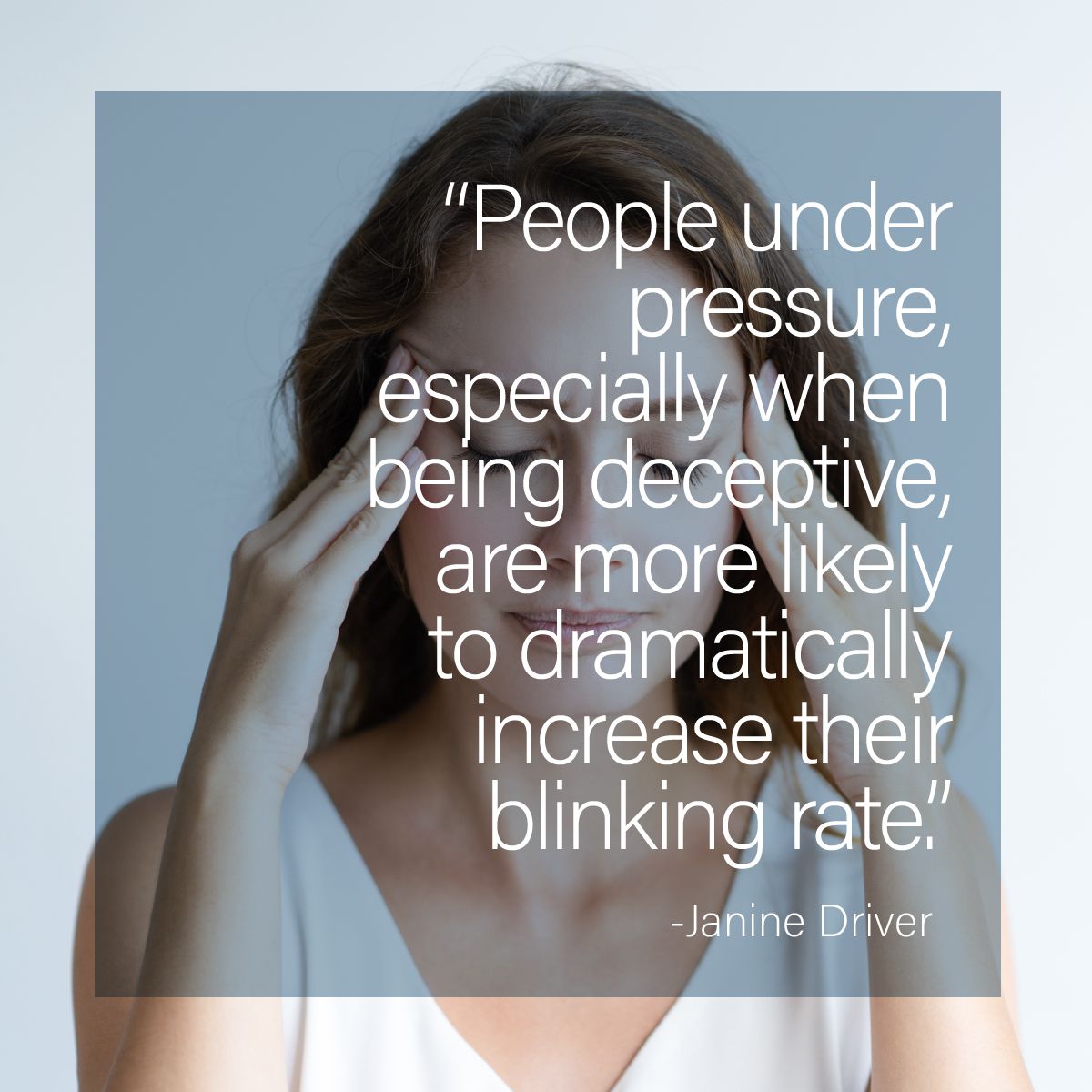 janinedriver's tweet image. Keep a good eye on people’s eye language. You’ll notice this sign alot more. #BodyLanguage #BusinessLanguage #Business #JanineDriver #Language