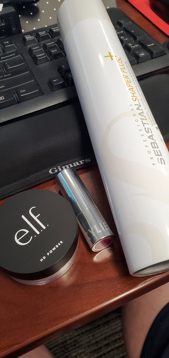 StacieLopezTV's tweet image. A news anchor's best friends,  #hairspray #lipstick #hdpowder