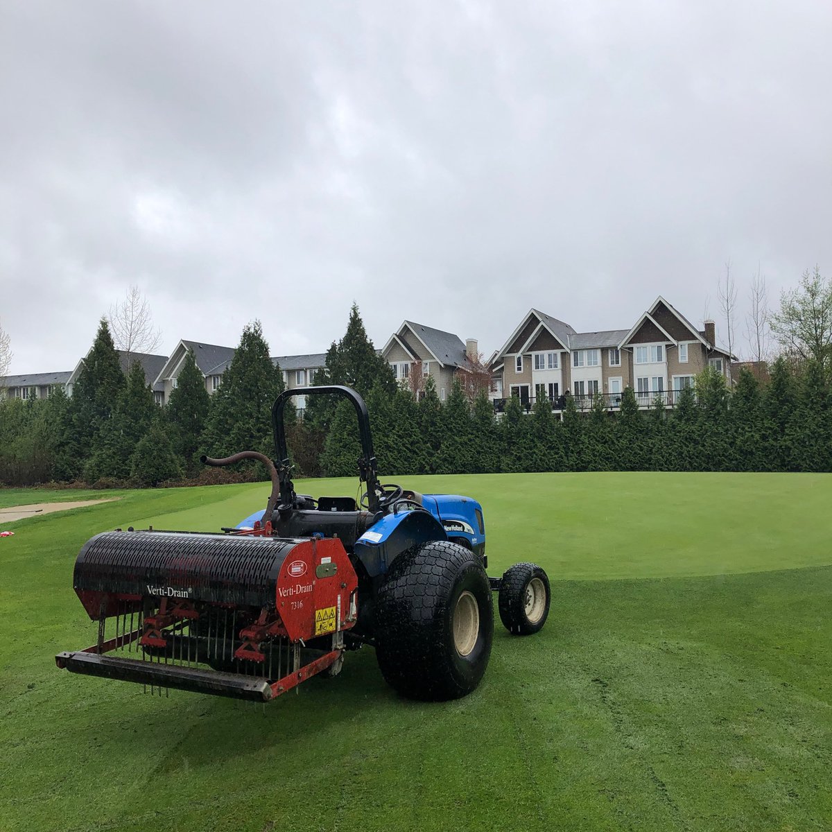 The Verti-Drain has been parked in a barn for as long as anyone here can remember. I’m loving it!