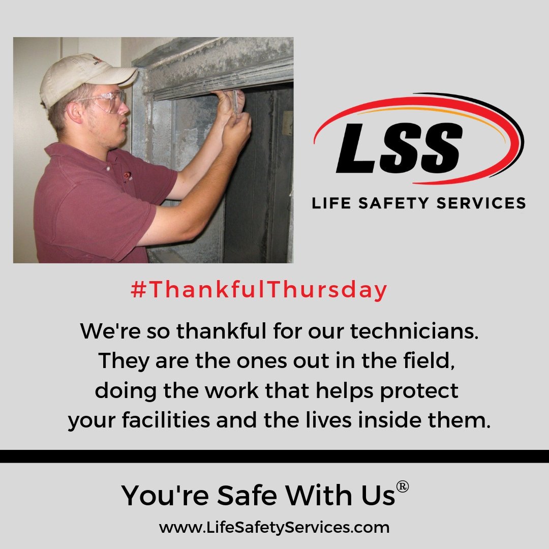 DamperInspector's tweet photo. Certified, trained, experienced...Our technicians are the ones doing the work to keep you safe. Thank you for all you do! #Technicians #safewithus #LSS #lifesafety #OSHA #NFPA #certified #thankfulthursday https://t.co/CAYyFcE2rN https://t.co/EQDrJ4SJiL