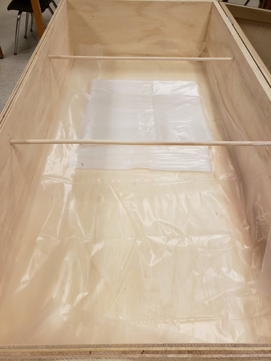 wnchem's tweet photo. Thanks to this amazing student for constructing our 1st brooder box, complete with the names of the chicks! He just finished a larger one with built-in perches! Thanks @WEF_Westerville for funding!!!#RealWorldDesignChallenge https://t.co/abM1tGsfuA