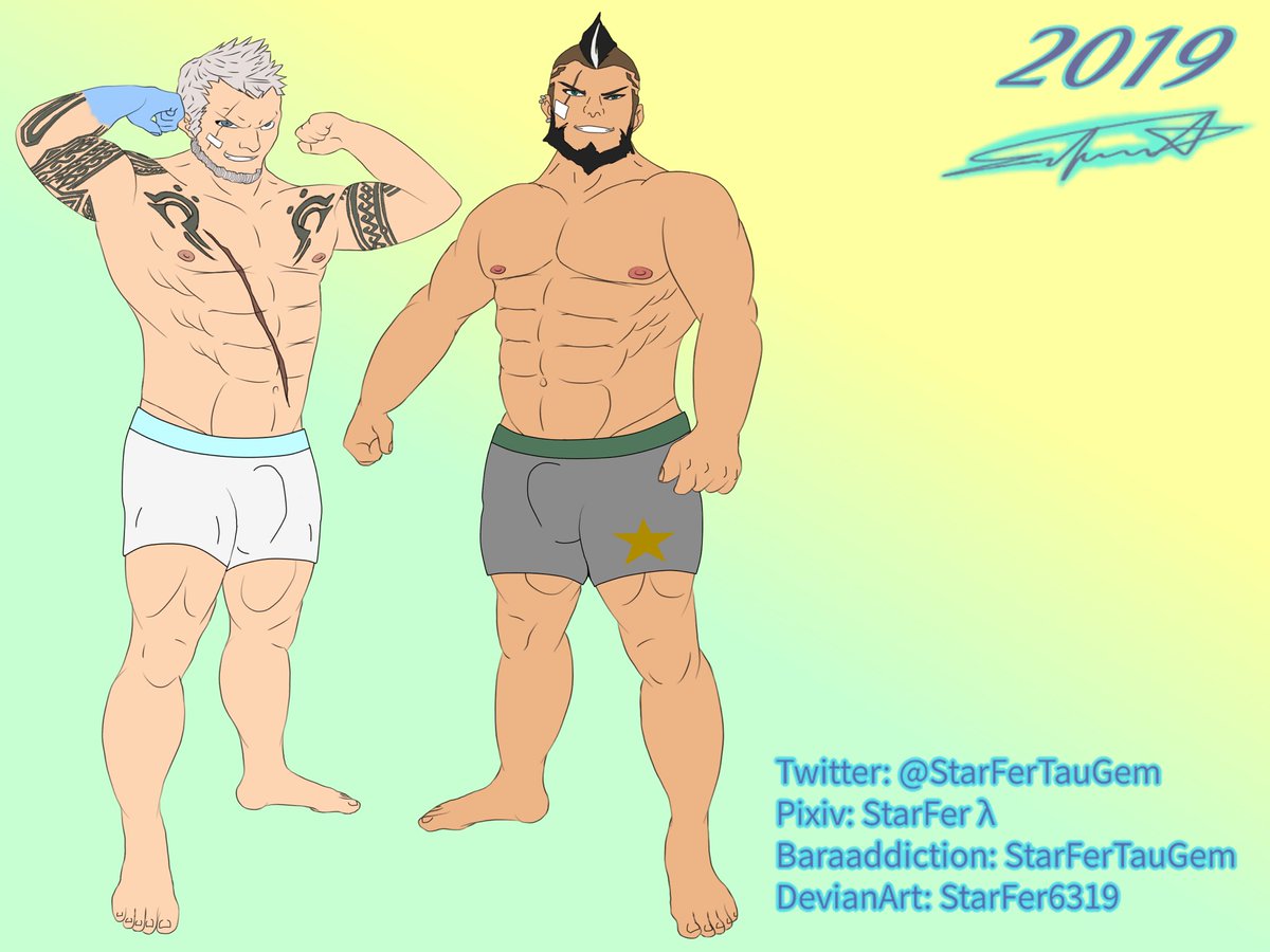 StarFerTauGem's tweet photo. Cyphers: Doyle & Huton ❤️💖💘
Hope you’ll like it! ✌🏼😁
#Cyphers #사이퍼즈 #도일 #휴톤 #bara #gay #daddy #muscled #Doyle #Huton https://t.co/qXWMdydP2t