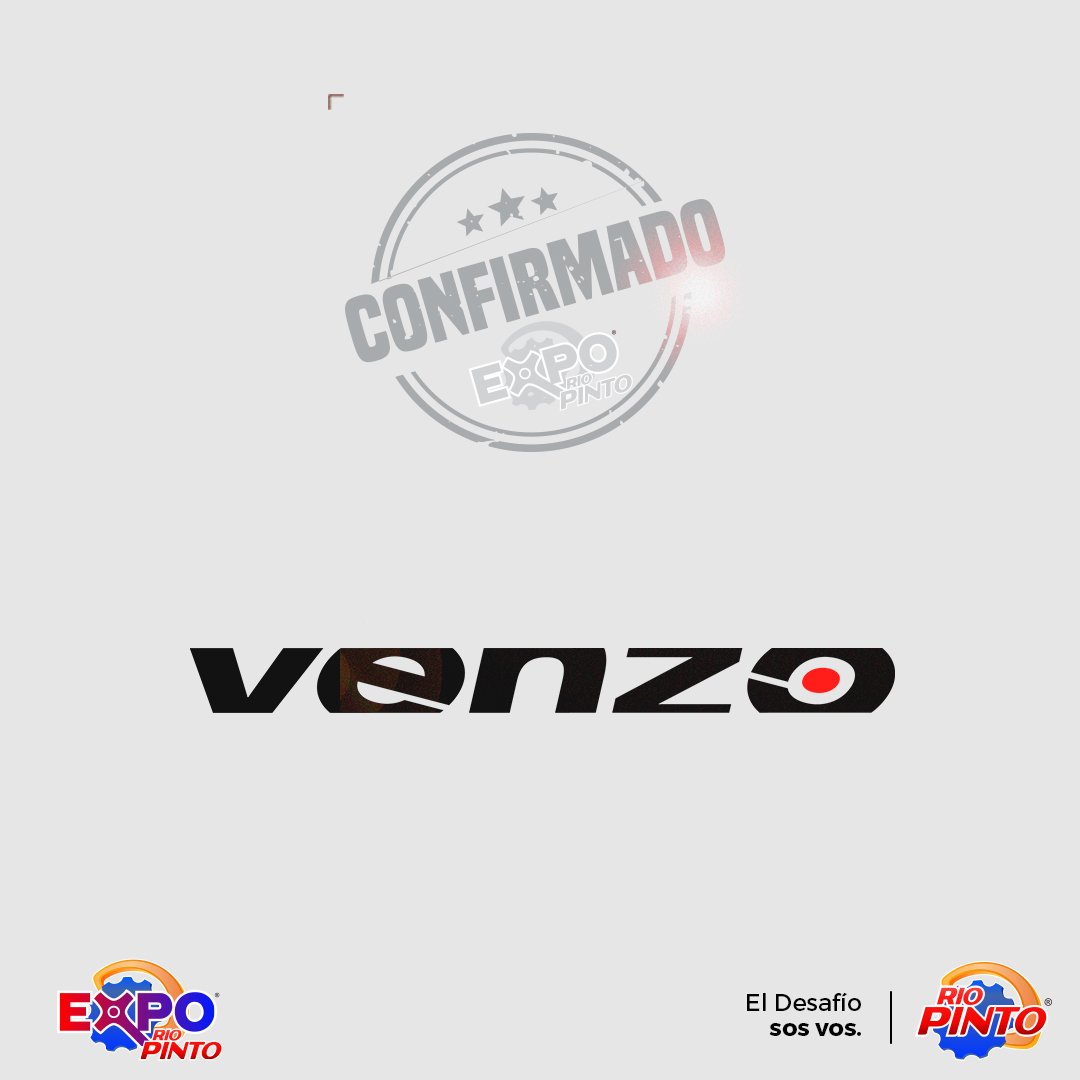 ♦️ @venzoarg confirmado en #ExpoRioPinto2019 ♦️