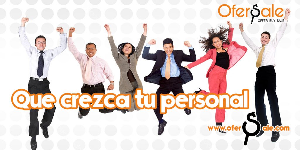 ofersale's tweet photo. Aumenta tu personal. Ofrece empleo en nuestra página web. Recuerda, Ofersale es una plataforma gratuita. Crea un perfil y comienza a promocionar tus servicios.  #Empleo #BuscoEmpleo #Trabajo #Promocionar #GRATIS #Ofersale #TiendaOnLine #ComprasVirtuales https://t.co/3Cxs4K95y4
