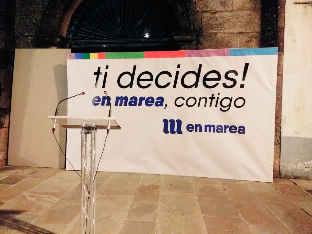 Con moita gana de dar comezo a esta campaña electoral do #28A. Faremos a colada central de arranque na rúa Nova de #Compostela, fronte ao Salón Teatro. Tamén haberá coladas en #Vigo, #Ourense e #Lugo. Contamos contigo! #EnMareaContigo #TiDecides