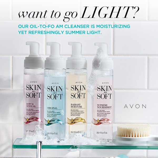 srwinter1's tweet image. How can you go wrong with any Skin So Soft product!  #skinsosoftfoamcleanser #avonskinsosoft #soversatile #avoniconic  go.youravon.com/3cmd3z