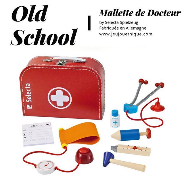 jeujouethique's tweet photo. Qui veut jouer au docteur 👩‍⚕️ ? La mallette de docteur de Selecta contient tous les accessoires pour les apprentis médecins .
.
@selectaspielzeug #mallettededocteur #joueraudocteur #jouetenbois #madeingermany #holzspielzeug #jeujouethique https://t.co/ufRCw4Yooa