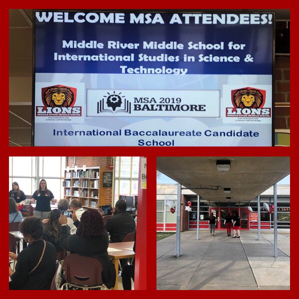Welcome to MRMS! So proud of the progress we’re making and our successful day as a stop on the MSA tour! Our students and staff are Pawsome- today and everyday! 🐾🦁❤️ #msa2019 #MoreThanYouCanImagine <a href="/MRMSlions/">Middle River Middle</a> @MRMS_Magnet <a href="/katiejudge/">Katie Judge</a> <a href="/IBmsSchuler/">Carey Schuler</a> <a href="/BaltCoPS/">Baltimore County Public Schools</a> <a href="/BCPS_Magnet/">BCPS Magnet Programs</a>